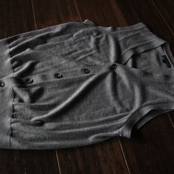 Banana Republic Grey Merino Extra Fine Wool Vest - Picture 3 of 8